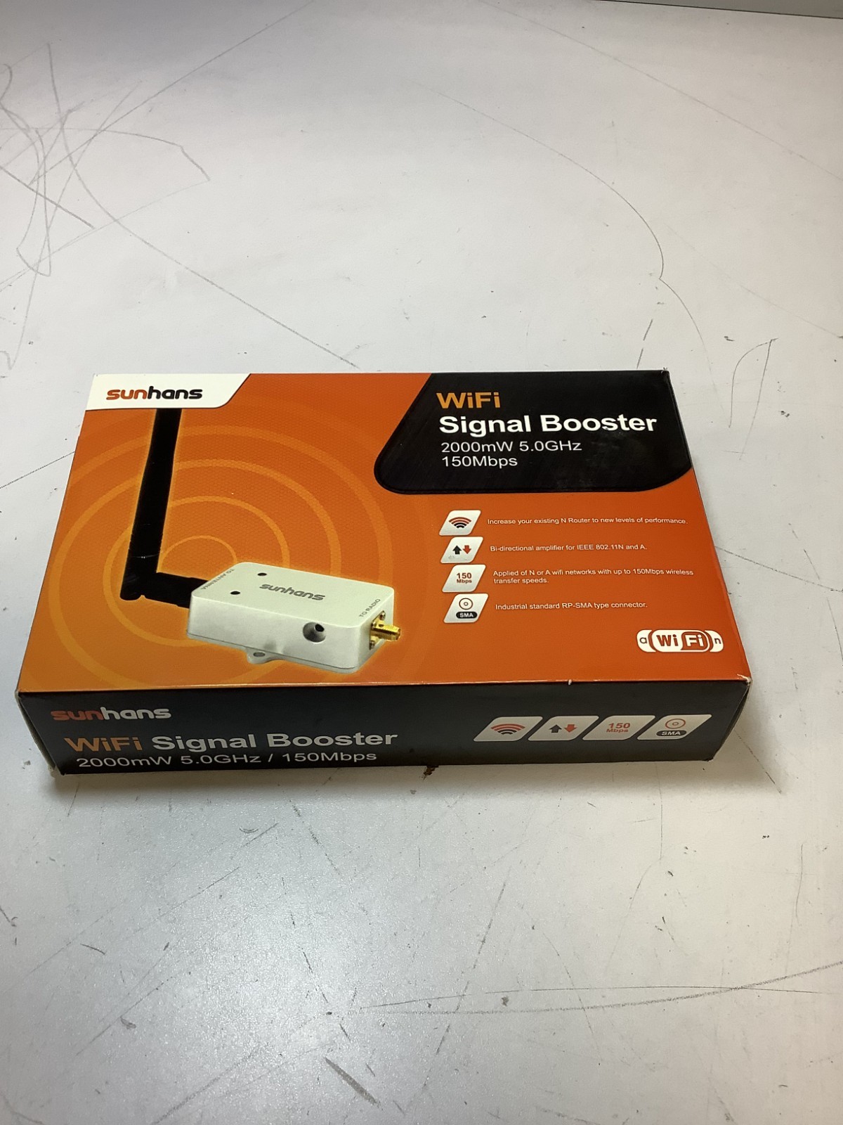 Sunhans WiFi 2000mW 5.0GHz/150Mbps Signal Booster, L-K4C