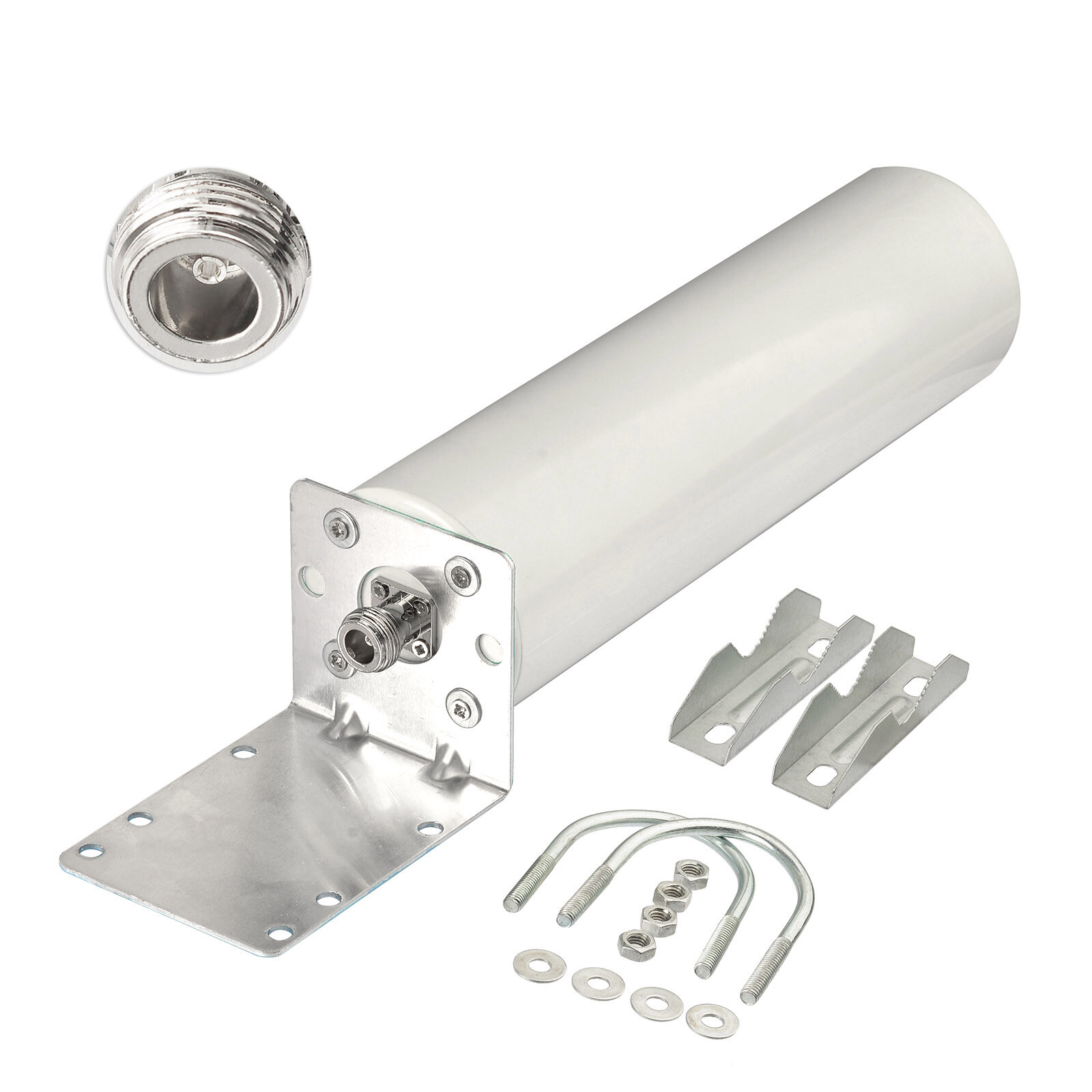 LoRa Gateway 915MHz Antenna 3dBi Barrel LoRaWAN N Female with Mount Bracket