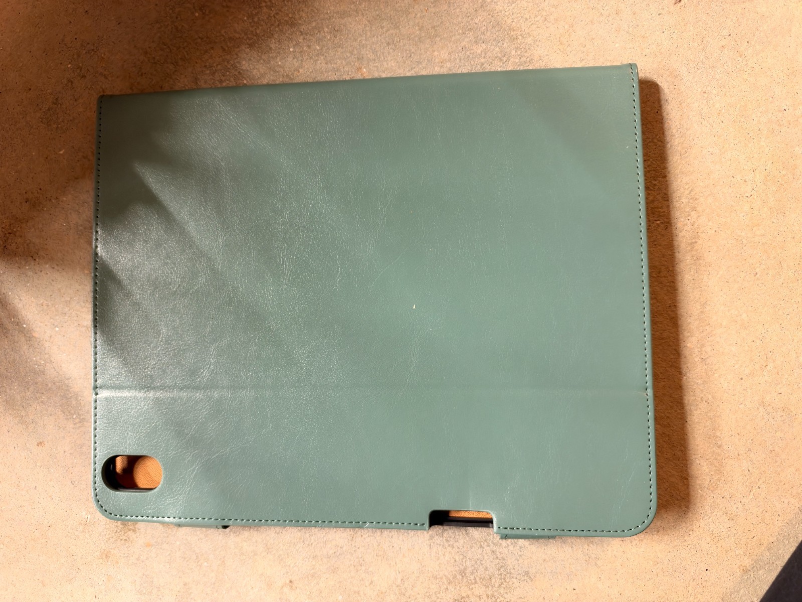 Green Leather Portfolio/Folio Case