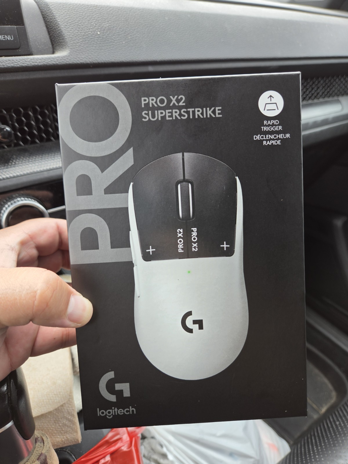 New Logitech Pro X2 Superstrike Lightspeed Wireless Gaming Mouse
