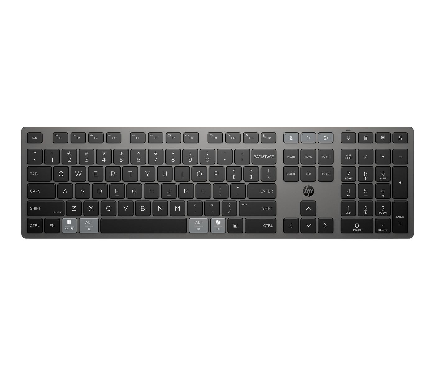 HP W129095376 9T5B2AA#UUZ 725 Multi-Device Rechargeable Wireless Keyboard ~E~