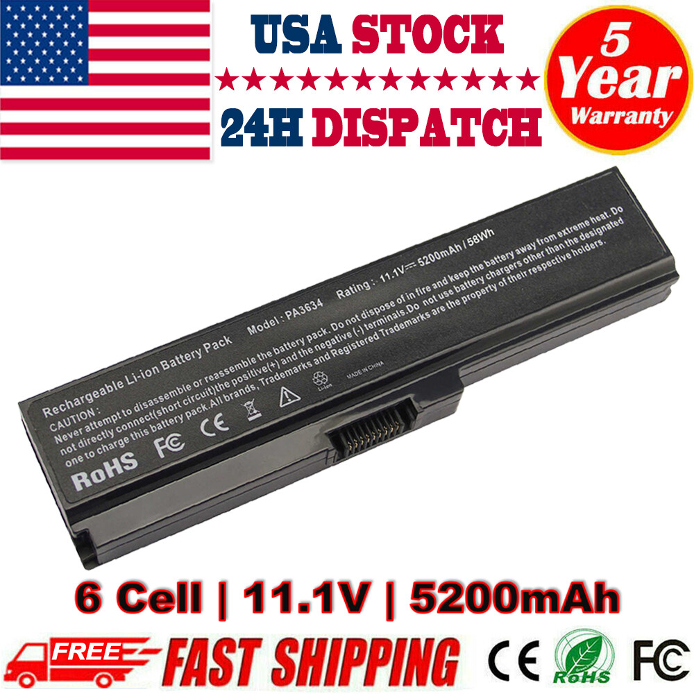 Battery for Toshiba Satellite A665-S6054 C655D-S5130 L775D-S7340 PA3634U-1BRS