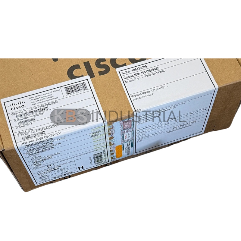 New Cisco PWR-C6-1KWAC Config 6 Power Supply Hot Plug Fast Shipping