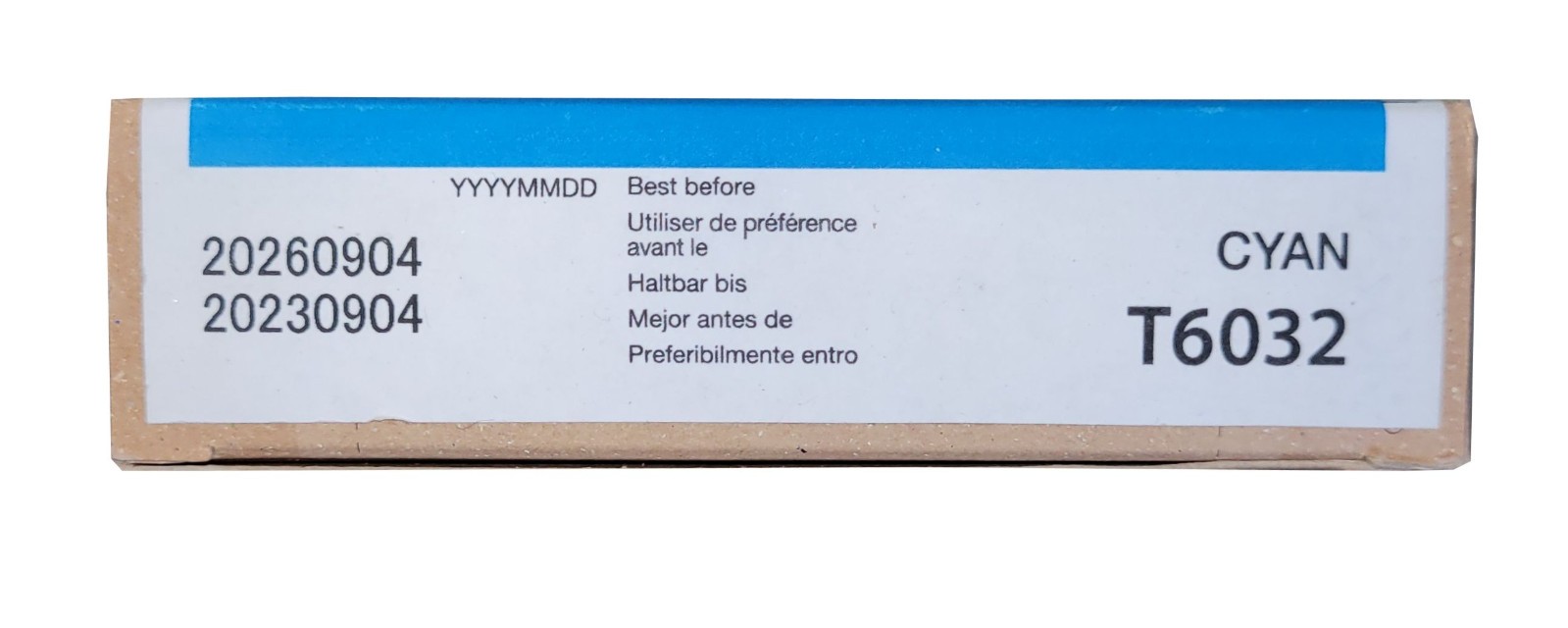 Genuine Epson T6032 CYAN UltraChrome K3 Ink Cartridge (9/4/2026)