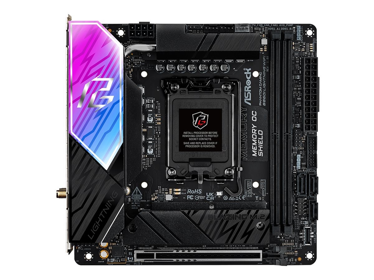 ASRock B860I Lightning WiFi/B860 Intel Socket 90-MXBRZ-A0UAYZ Motherboard
