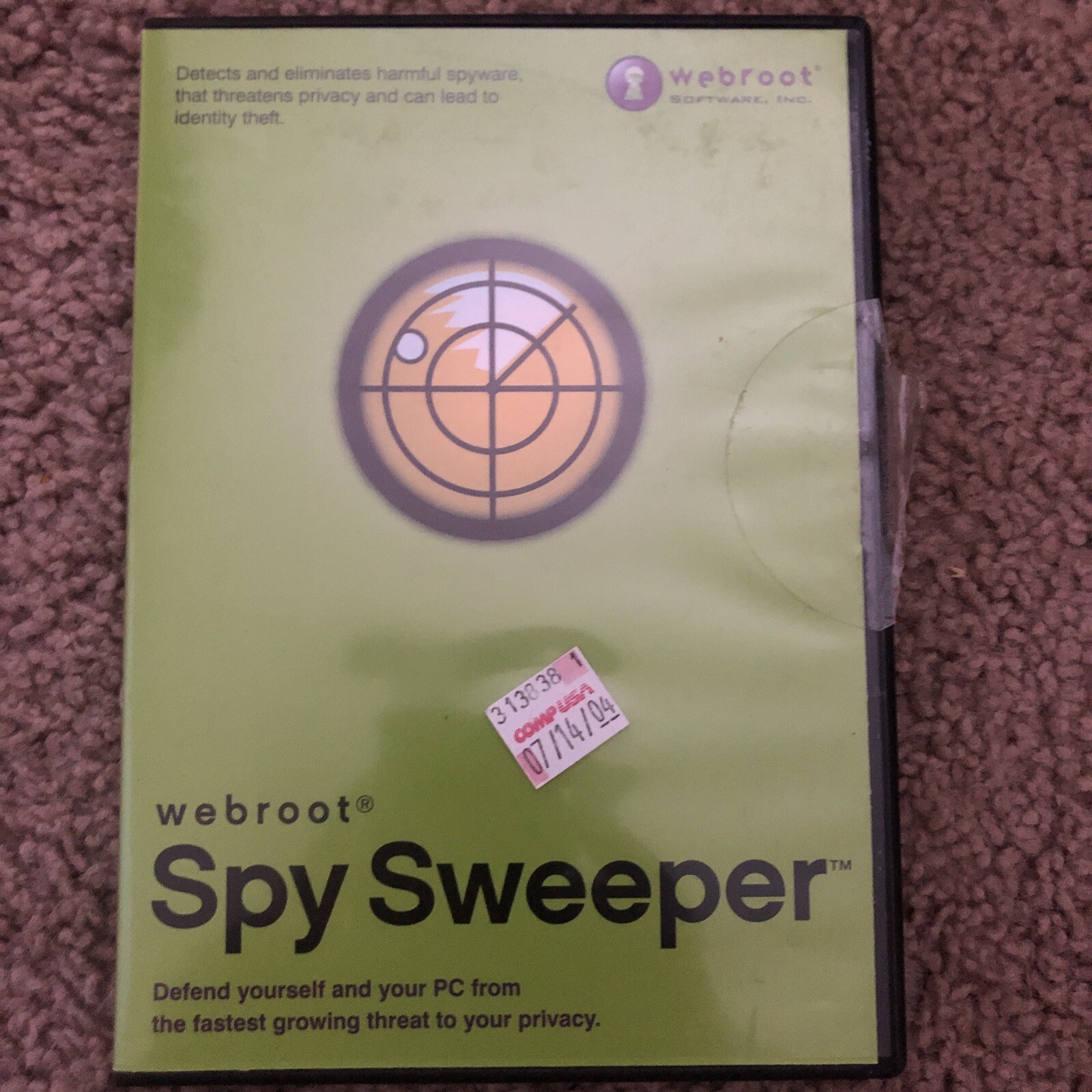 Webroot Spy Sweeper CD Rom Brand New In Plastic Wrap 2003