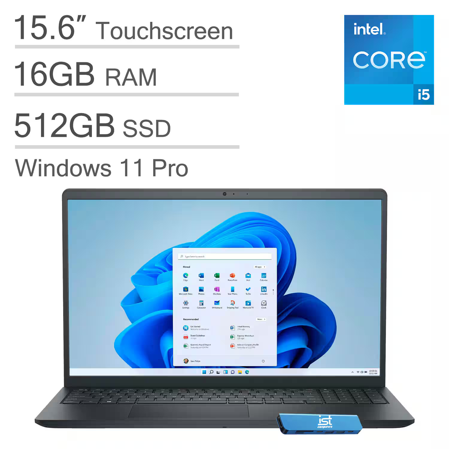 Dell - Upgraded - Inspiron - 15.6 in FHD - Core i5 1334U 512GB Storage 16GB RAM