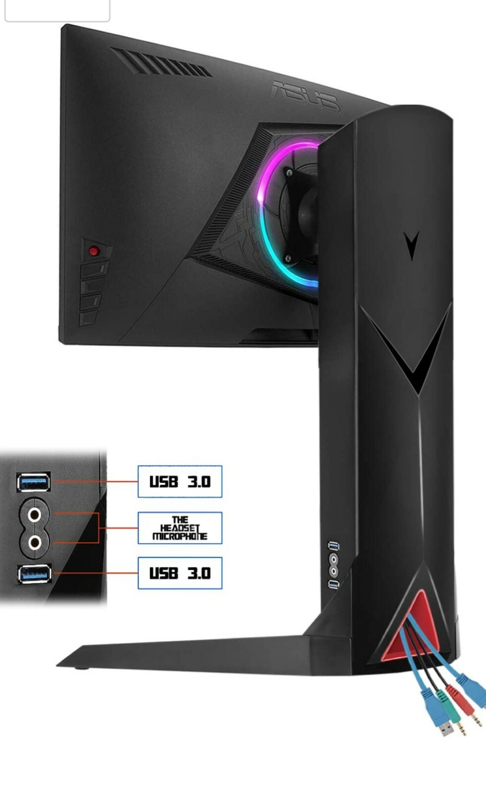 PC Monitor Mount Stand - Single Arm Gaming Monitor  Mount Open box