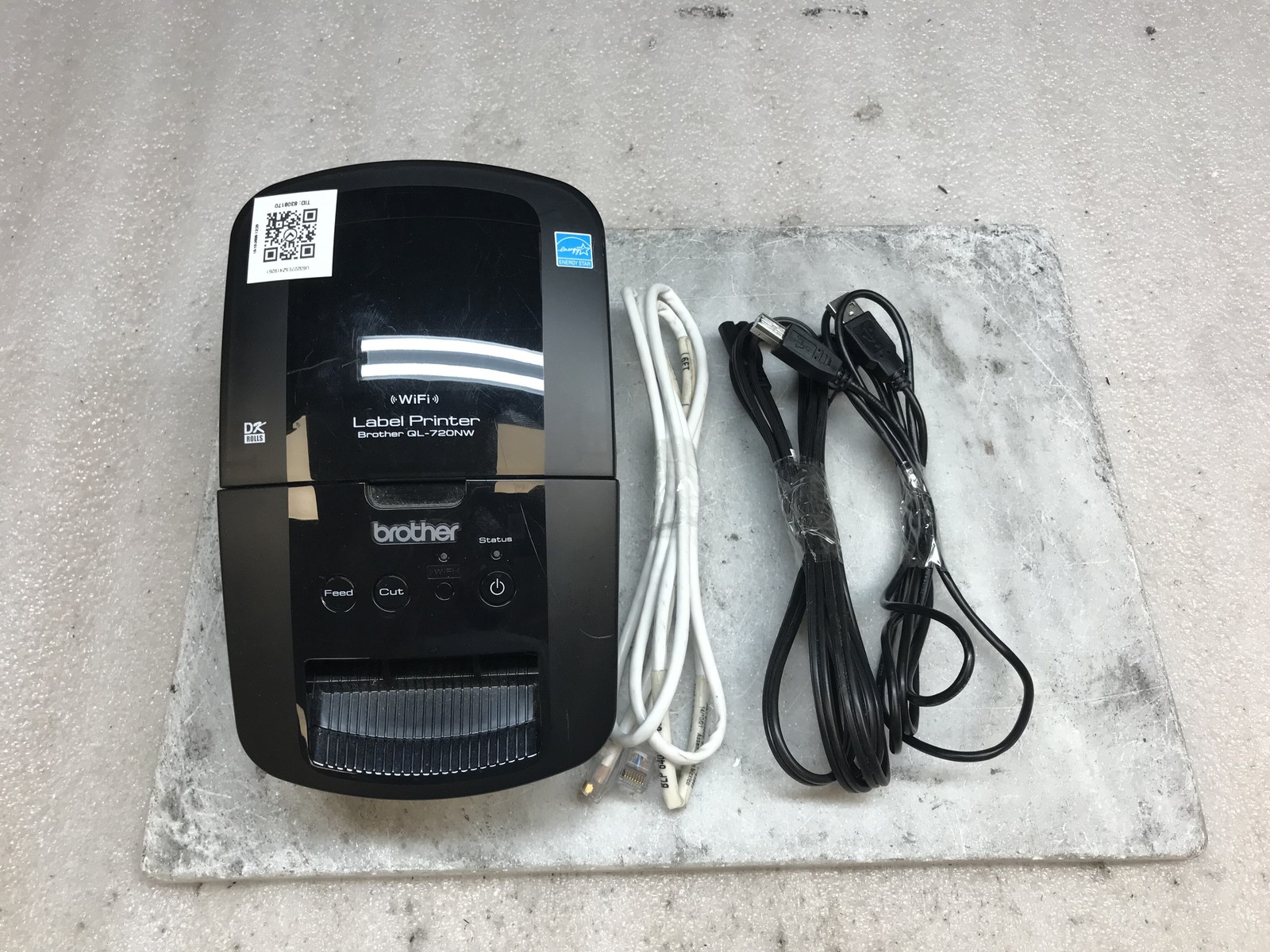 Brother QL-720NW QL-720 Wireless WiFi Thermal Label Printer w/ Cables