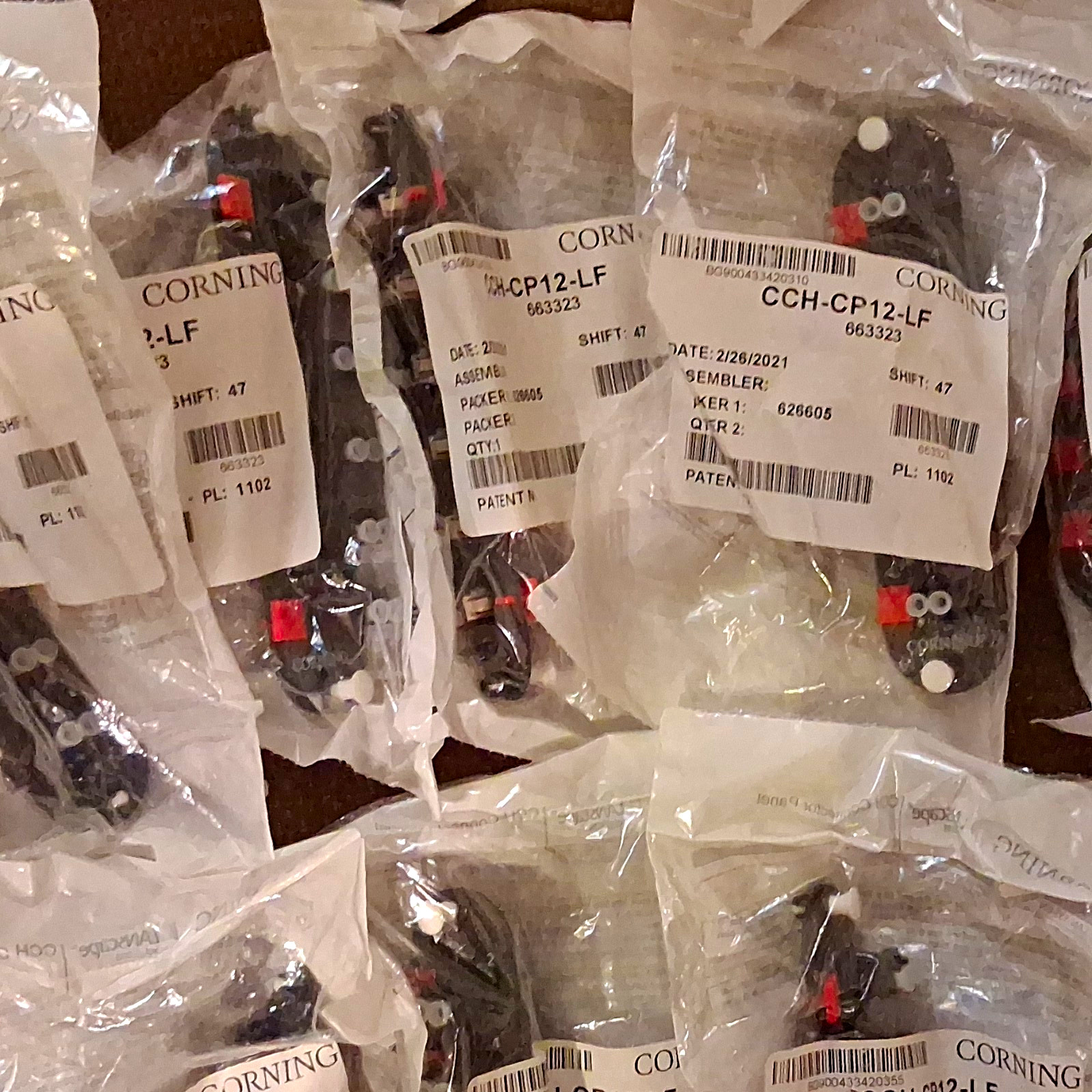 Corning CCH-CP12 Fiber Optic Cassette Lot