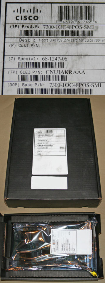 CISCO SYSTEMS 7300-1OC48POS-SMI 1 PORT OC48 POS LINE CARD 7304