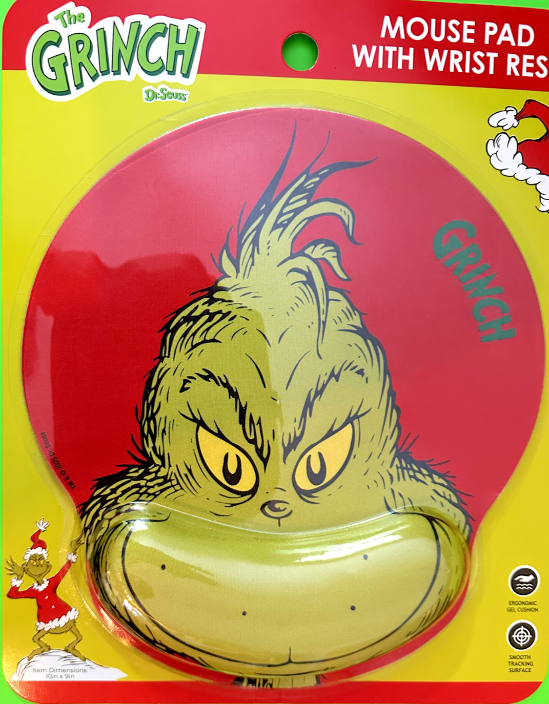 Dr Seuss The Grinch Mouse Pad Wrist Rest Non-Slip Home Office  Gift  Fast Ship