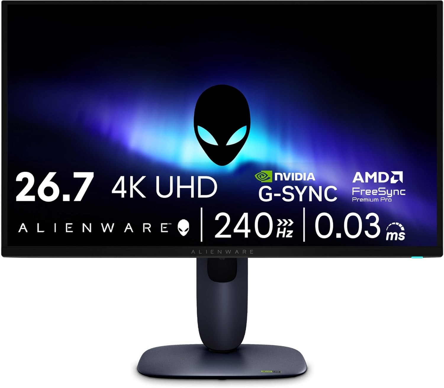 Alienware 27-inch 4K QD-OLED 240Hz 0.03ms Gaming Monitor - AW2725Q