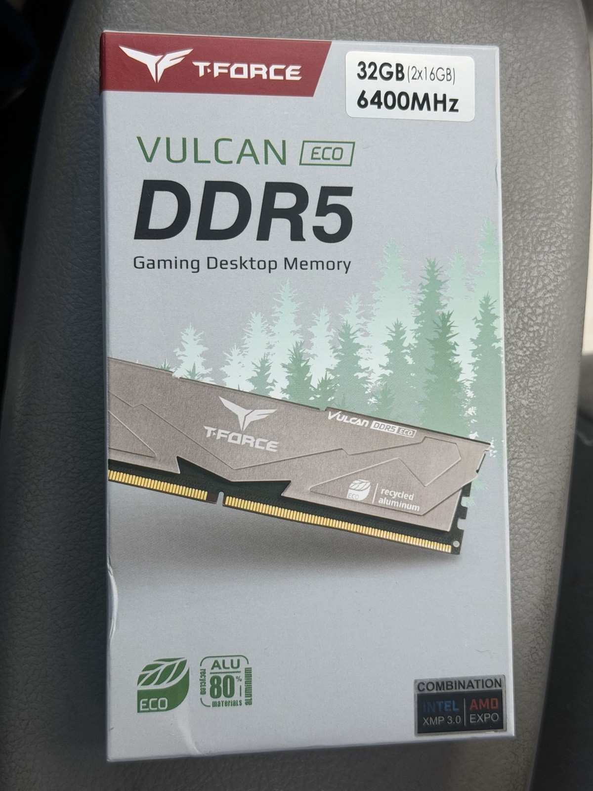 T-FORCE VULCAN ECO 32GB (2x16GB) DDR5-6400 DIMM 288-Pin Non-ECC