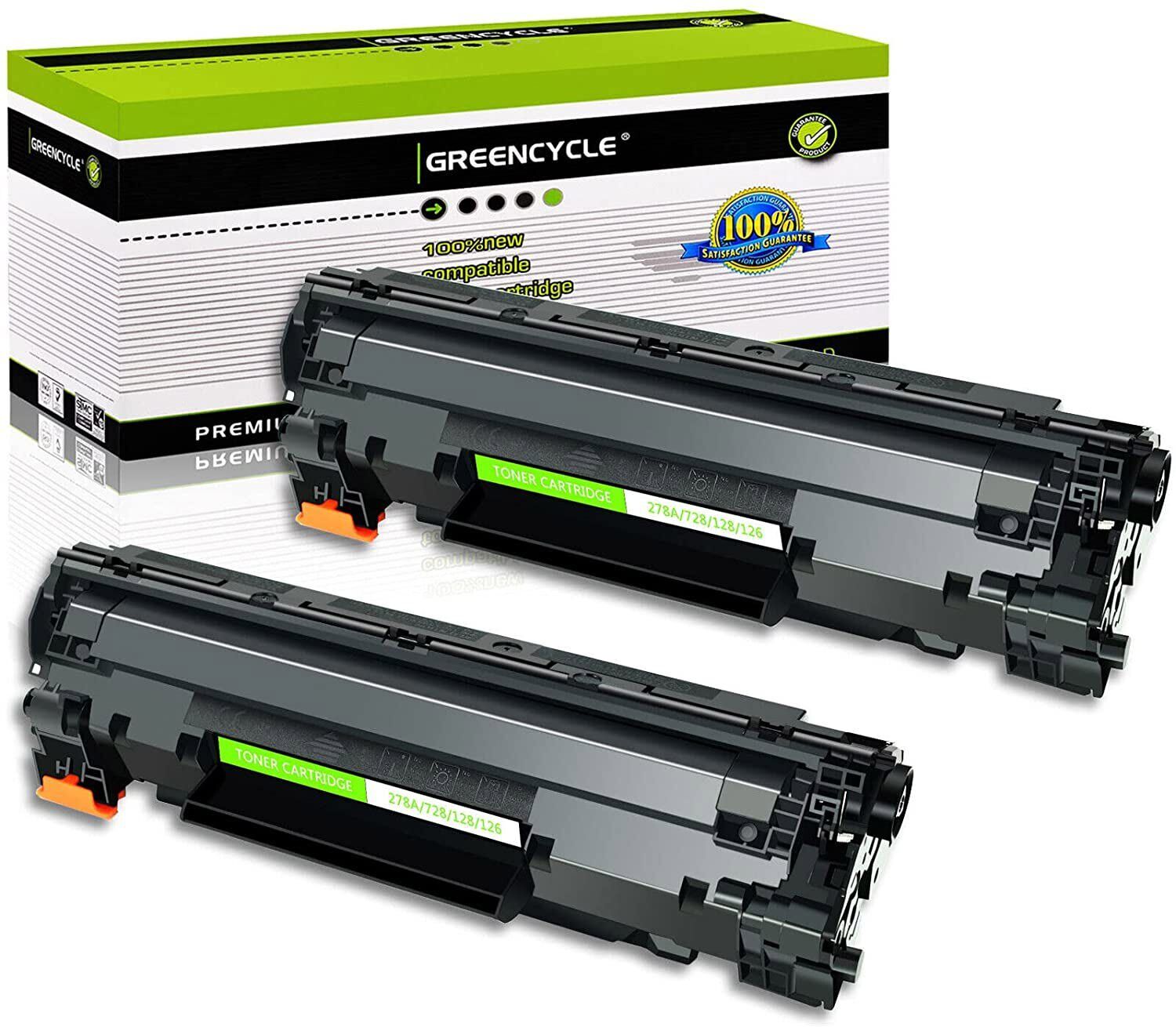 GREENCYCLE 2PK CE278A Toner Cartridge Fits For HP 78A LaserJet P1606dn M1536dnf