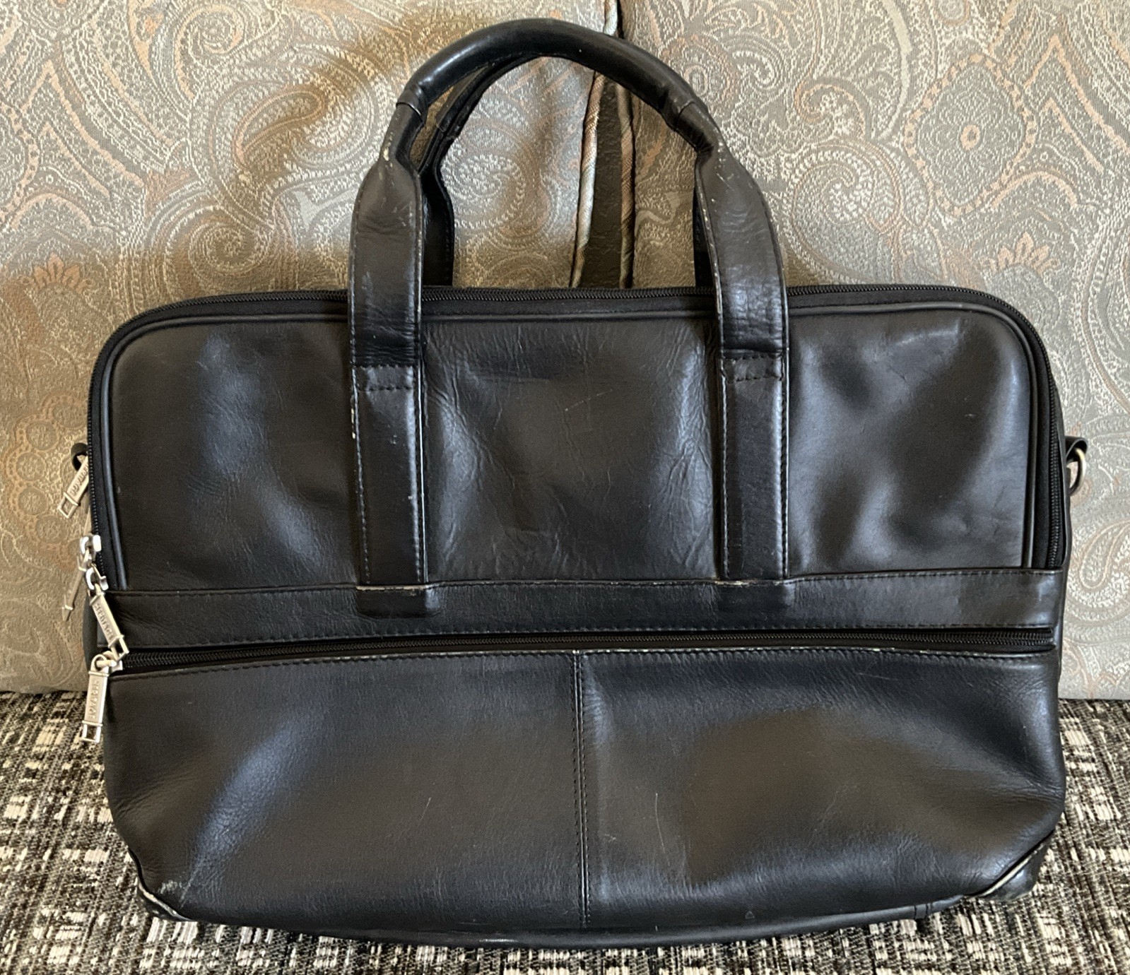 Heritage Genuine Leather Laptop Bag Soft Sided Briefcase