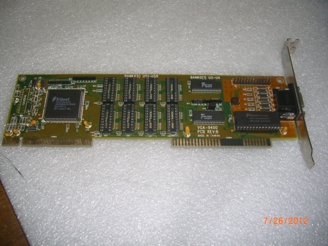 TRIDENT TGUI9400CXI VGA-9400 PCB REV B VIDEO CARD