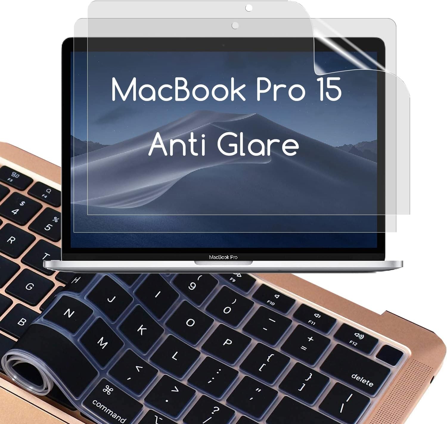 2 Pack Anti-Glare Matte Screen Protectors for 15" MacBook Pro Retina 2012-2015