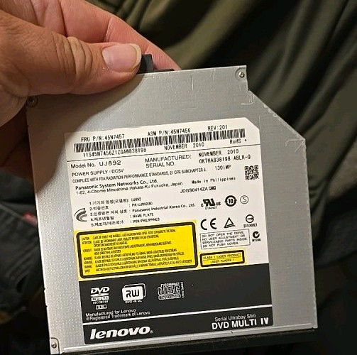 Lenovo UJ892 ThinkPad Slim SATA Internal Laptop DVD±RW CD-RW Drive 45N7457