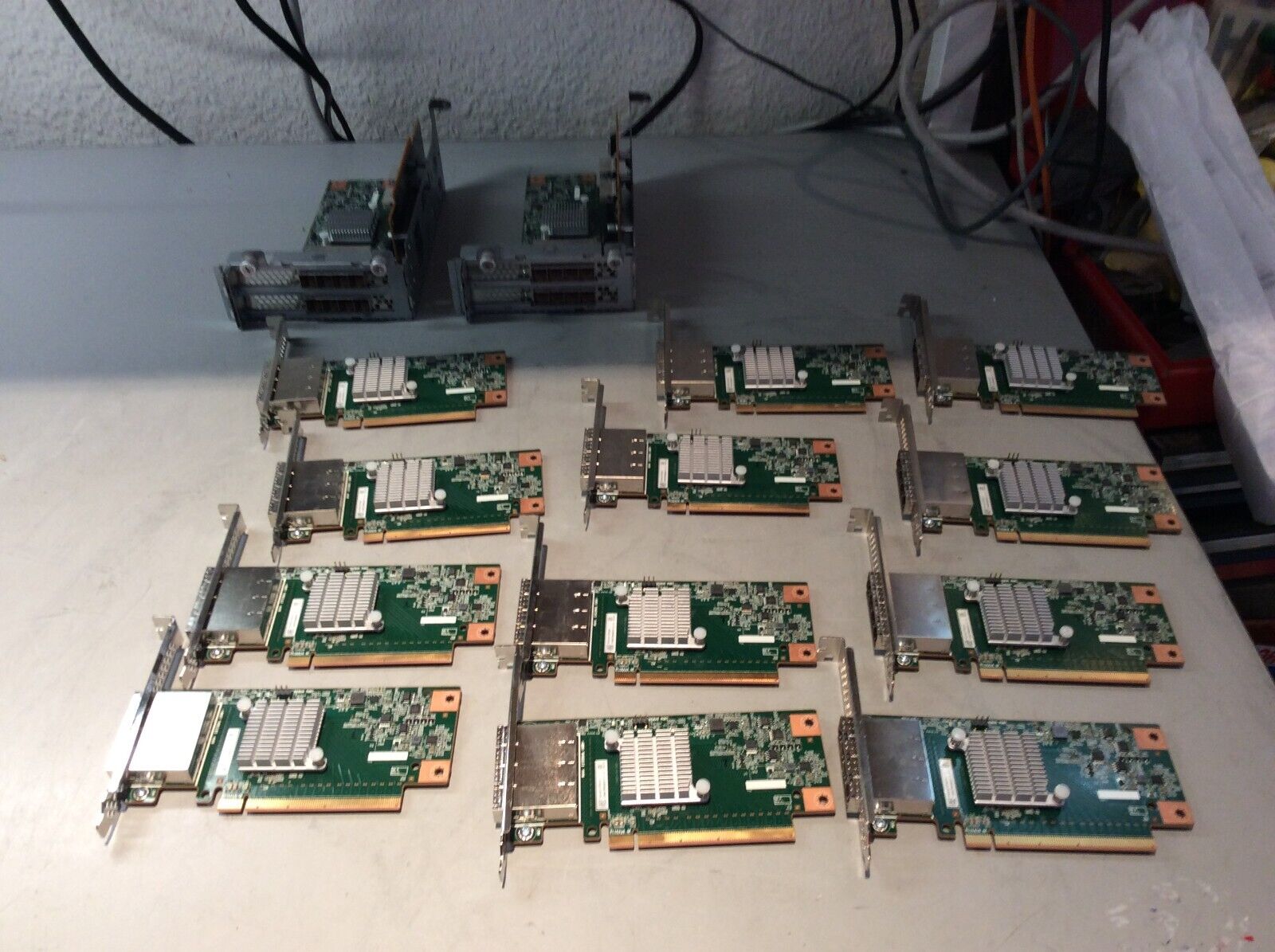 lot of 16 Supermicro 1395t3065201 4 Port Low-profile network cards