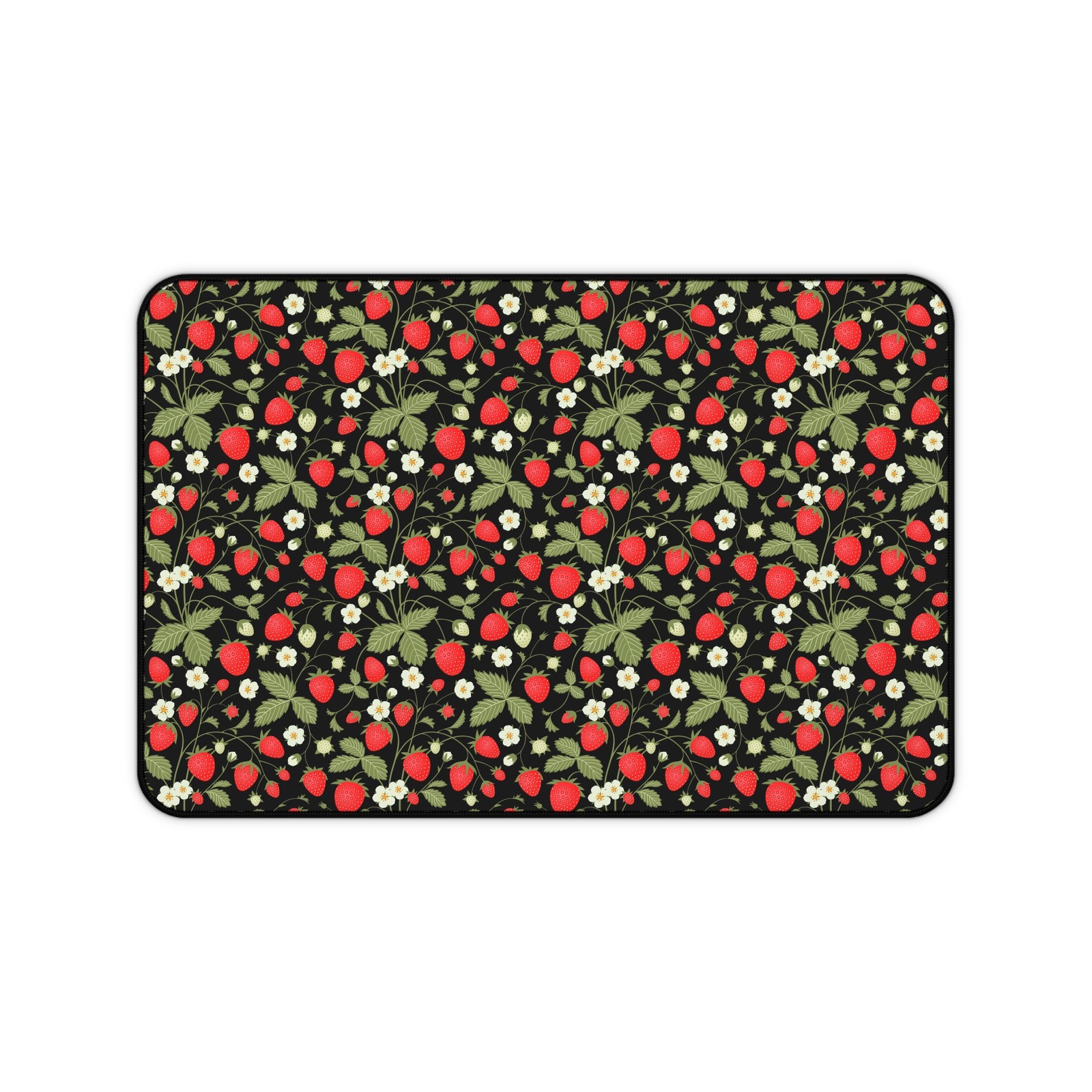 Strawberry Desk Mat, Cute Office Decor, 12x18 Desk Mat, Mat for Small Desk
