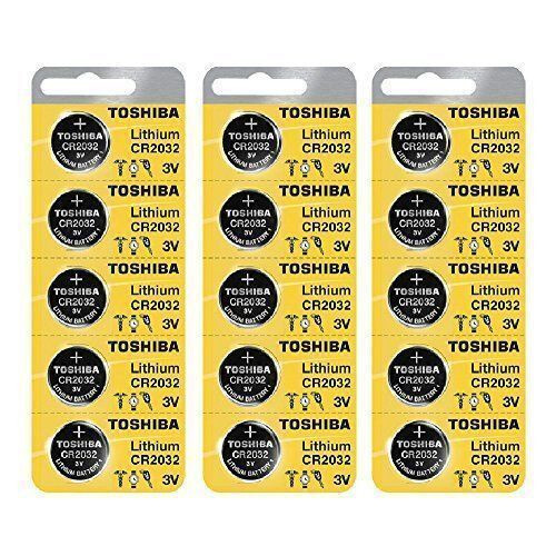 15 x New Original Toshiba CR2032 CR 2032 3V LITHIUM BATTERY BR2032 DL2032 Remote