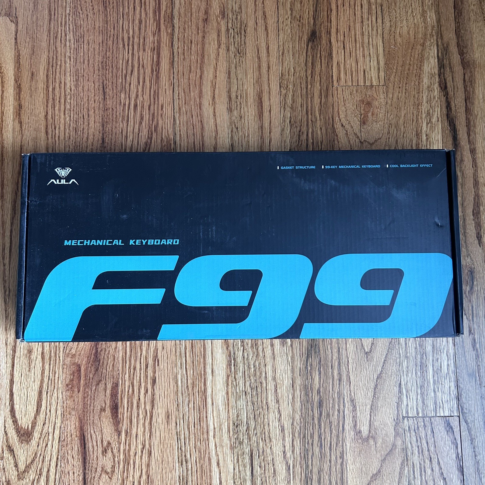 AULA F99 Mechanical Keyboard White Blue 3-Mode Wired Bluetooth English New