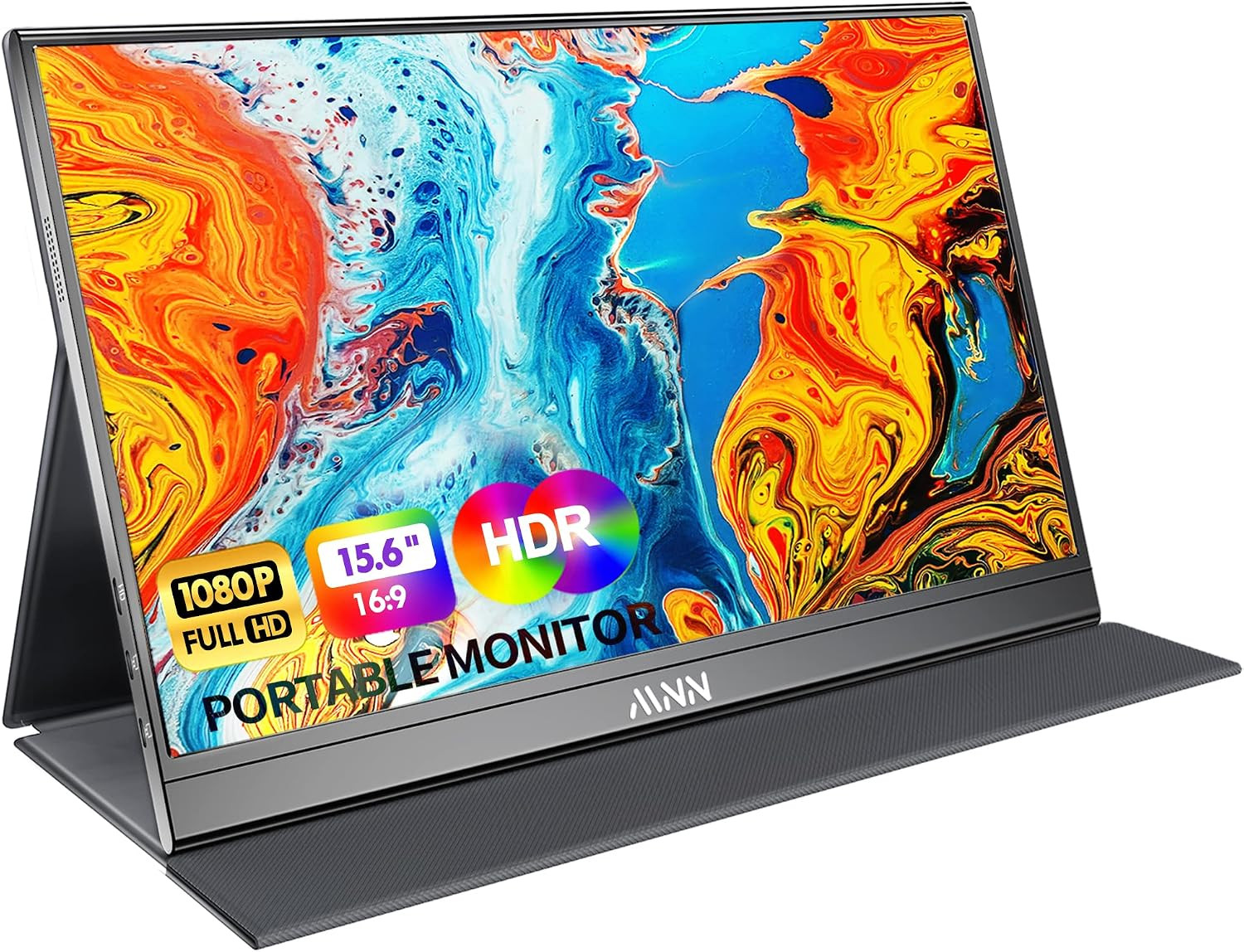 15.6" FHD 60Hz Portable Monitor USB-C HDMI IPS HDR Gaming Laptop
