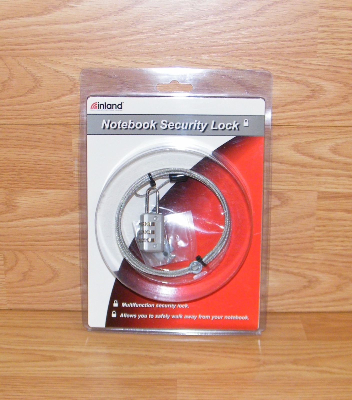 Genuine Inland Notebook / Laptop 3 Digit Combination Security Lock **NEW-READ** 