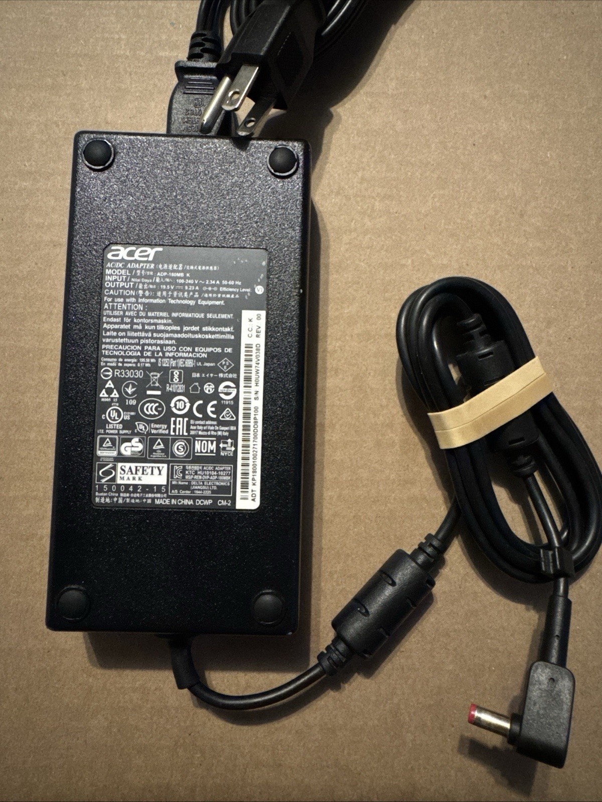 Genuine Acer ADP-180MB K 180W 19.5V 9.23A 5.5x1.7mm AC Adapter
