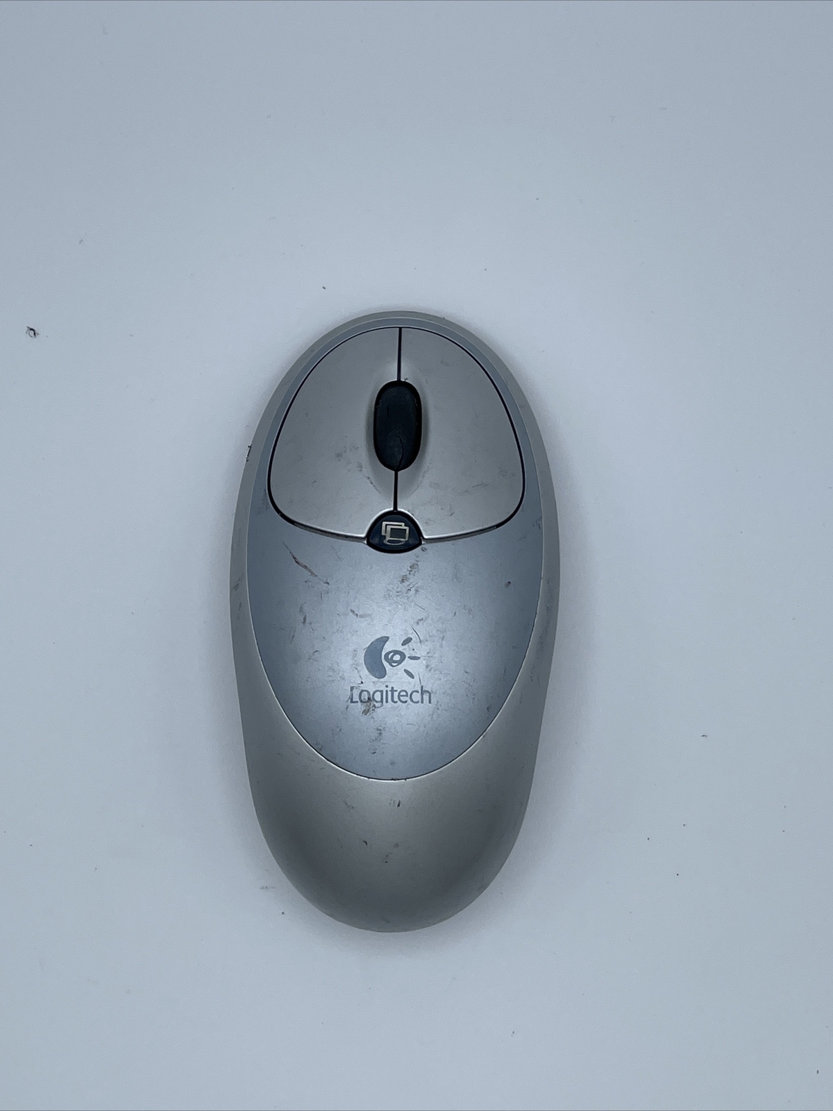 Logitech Cordless Click Optical Mouse Wireless Untested for parts/repair
