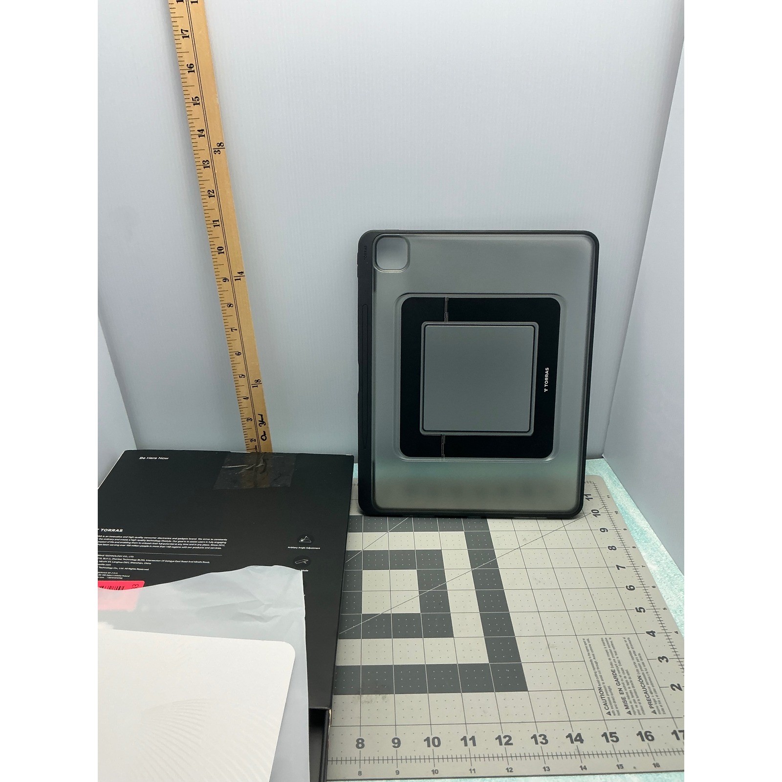 Torras Ostand K1 Guardian Case for iPad Pro 13 inch 2024 2025 Black Kickstand