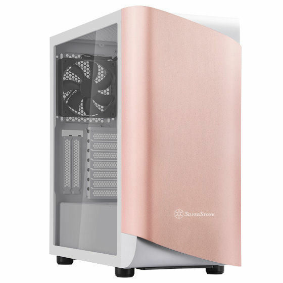Silverstone SEA1GW-G SETA A1 ATX TG (Tempered Glass) Mid Tower, Rose Gold/White