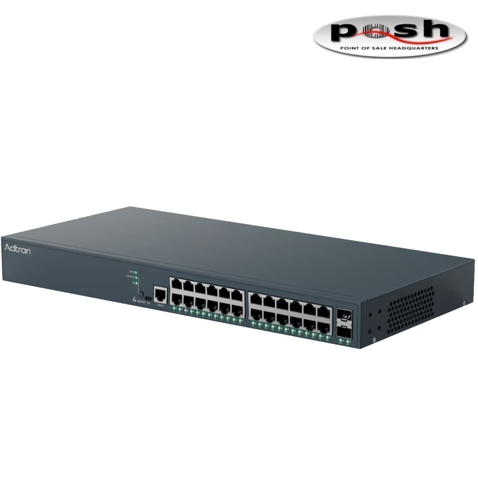 NEW - ADTRAN 17108124PF2 NetVanta 1560-24-740W - 24-port Gigabit PoE+ switch