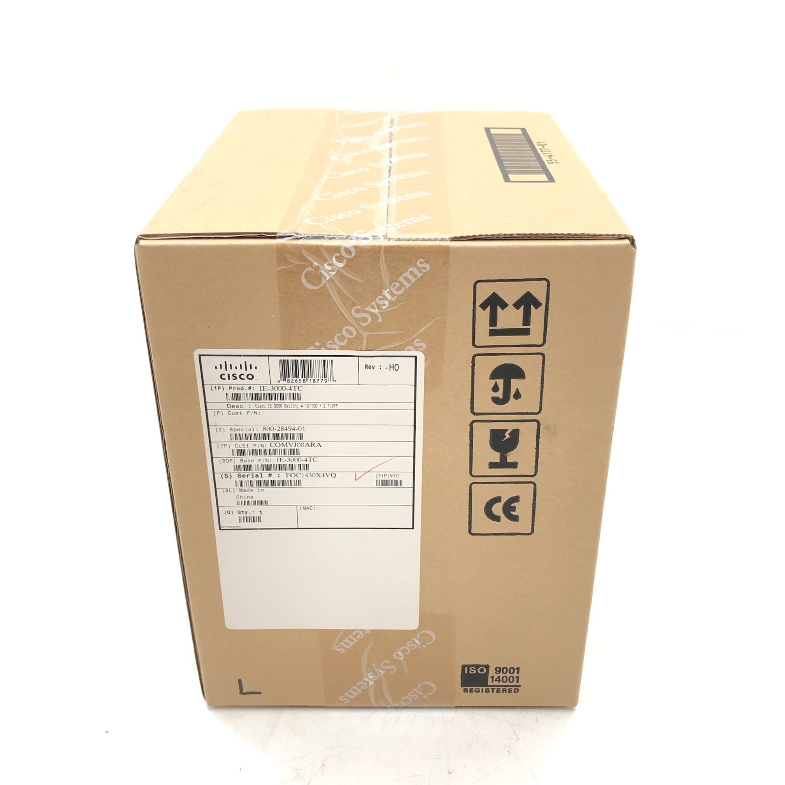SEALED Cisco 800-28494-01 IE-3000-4TC 4-Port Industrial Ethernet Network Switch