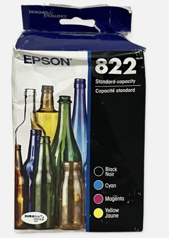EPSON 822 DURABrite Ultra Ink Standard Capacity Black & Color (DAMAGED BOX)