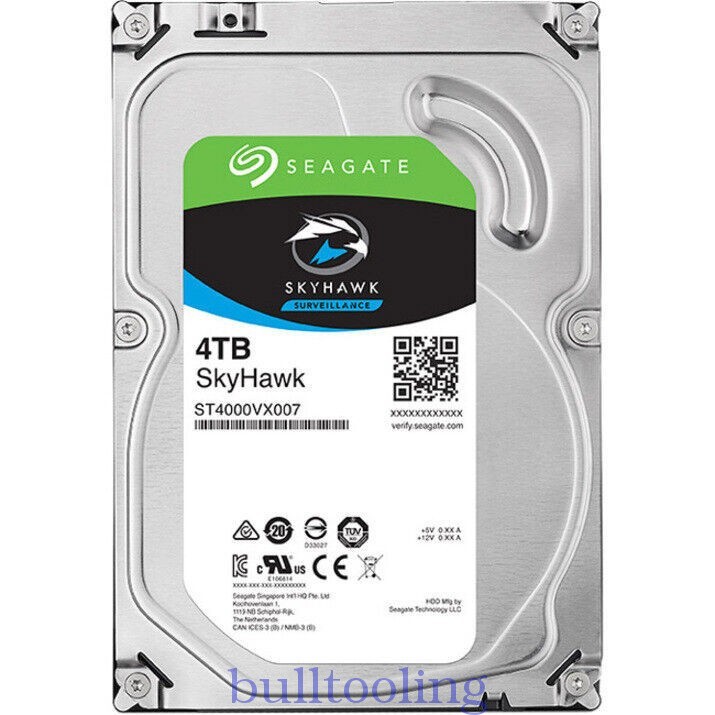 NewSeagate SkyHawk ST4000VX007 4TB SATA 3.5" 7200RPM 6G HDD Surveillance Hard