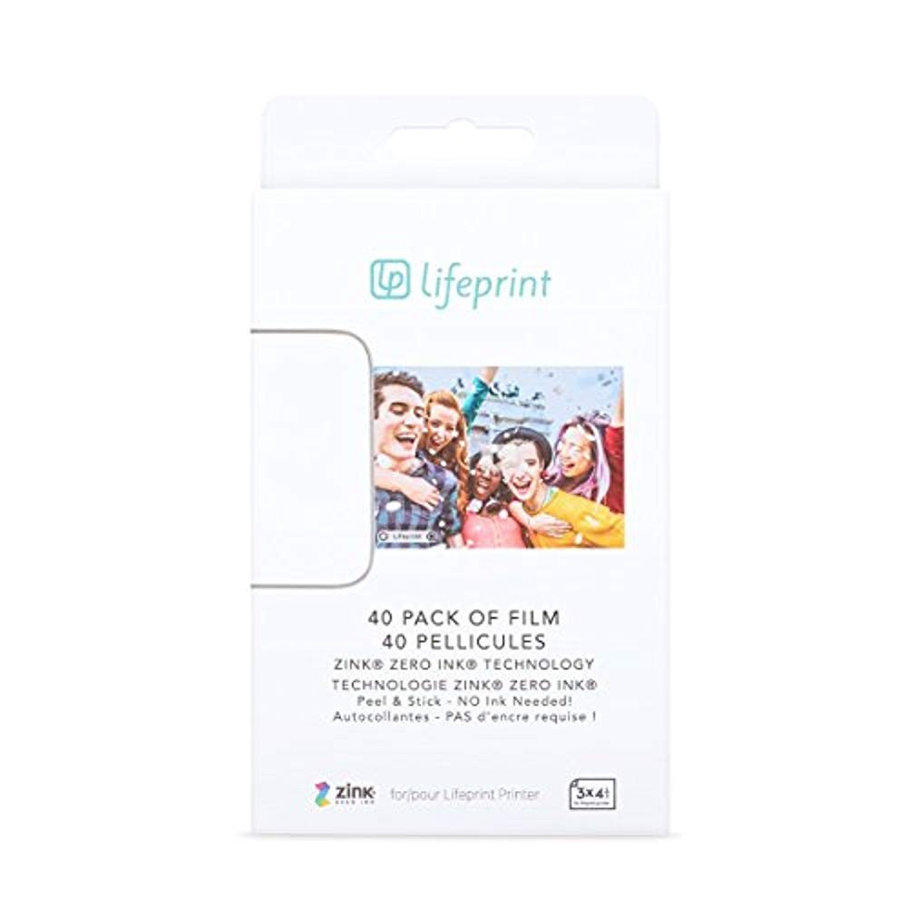 Lifeprint 40 Pack of Film for Augmented Reality Photo and Video Printer