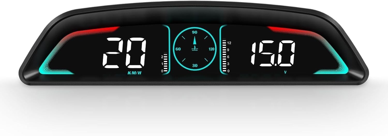 OBD2 Gauge Display,Head Up Display for Cars,Speedometer with Speed,Engine RPM...