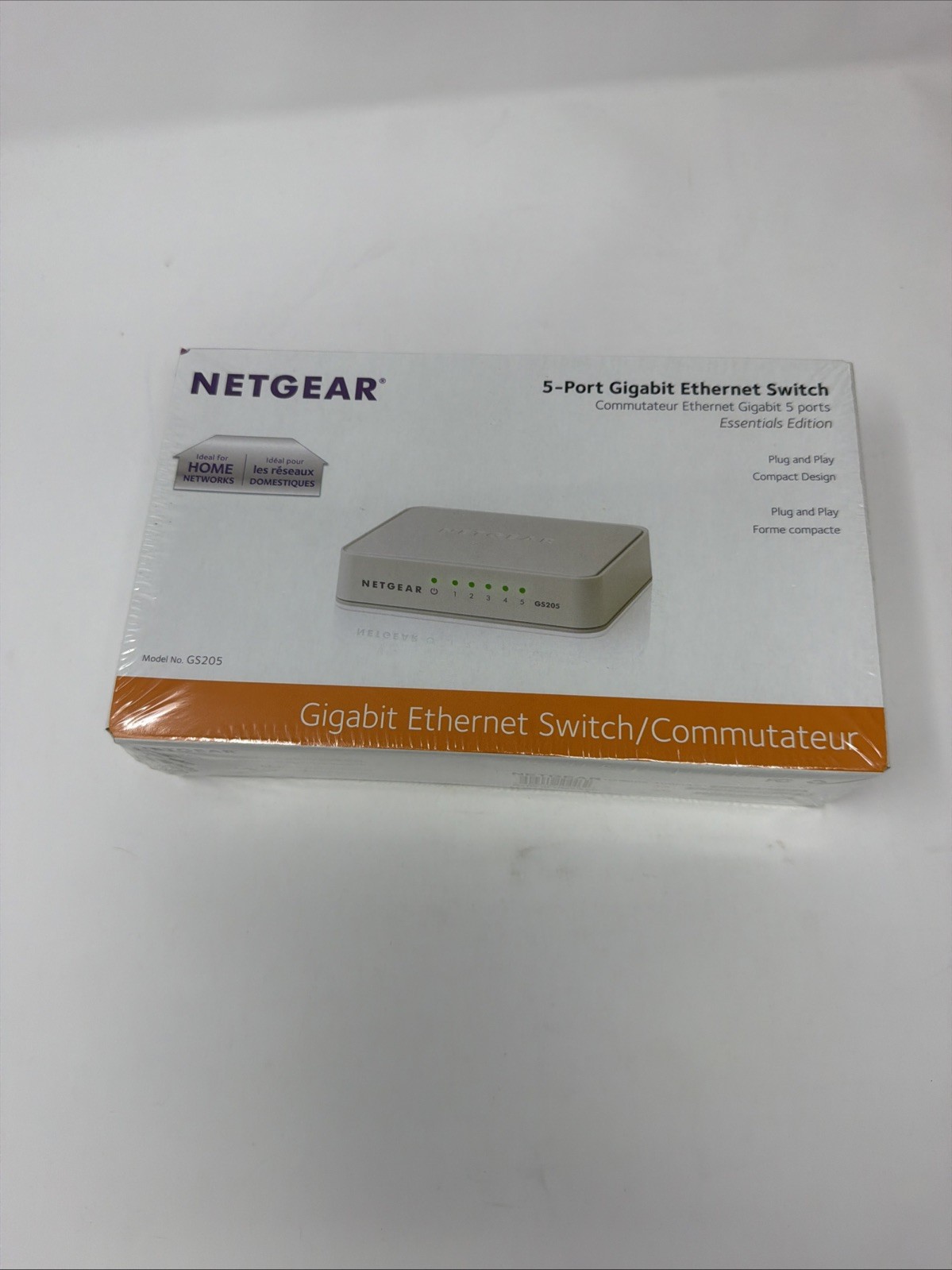 NETGEAR (GS205100PAS GS205) 5 Port Gigabit Ethernet Switch Brand New