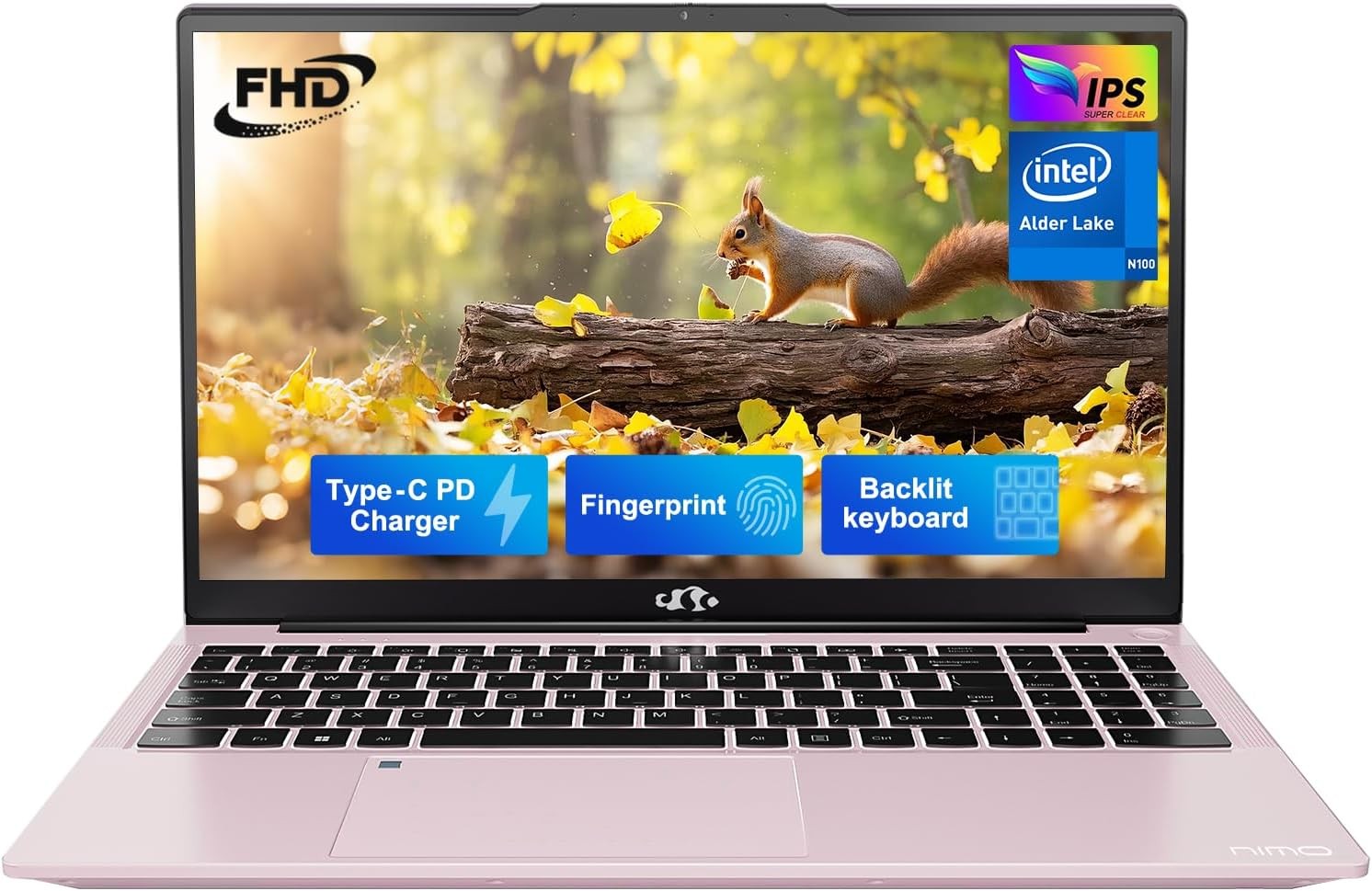 NIMO 15.6” Laptop 4/8/16GB RAM 128/256/512GB SSD Intel 12th Gen N100