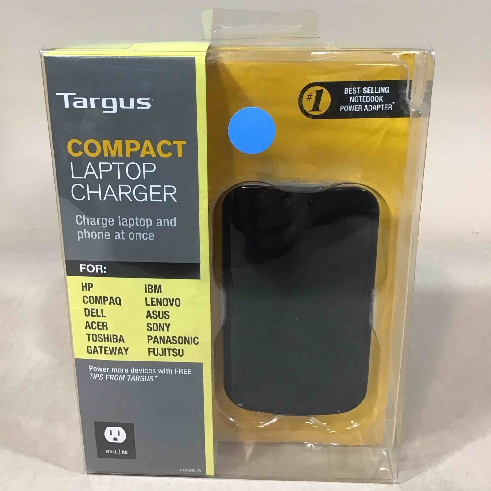 Brand NEW Targus Compact Laptop and Phone at Once Charger APA69US