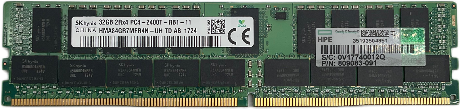 SK Hynix 32GB (1x32GB) PC4-2400T-RB1 DDR4 Server RAM