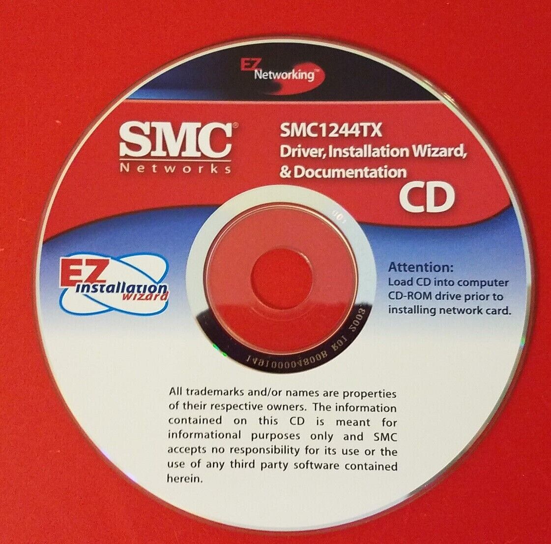 ⭐️⭐️⭐️⭐️⭐️ SMC Networks SMC1244TX Driver Installation Wizard & Documentation CD