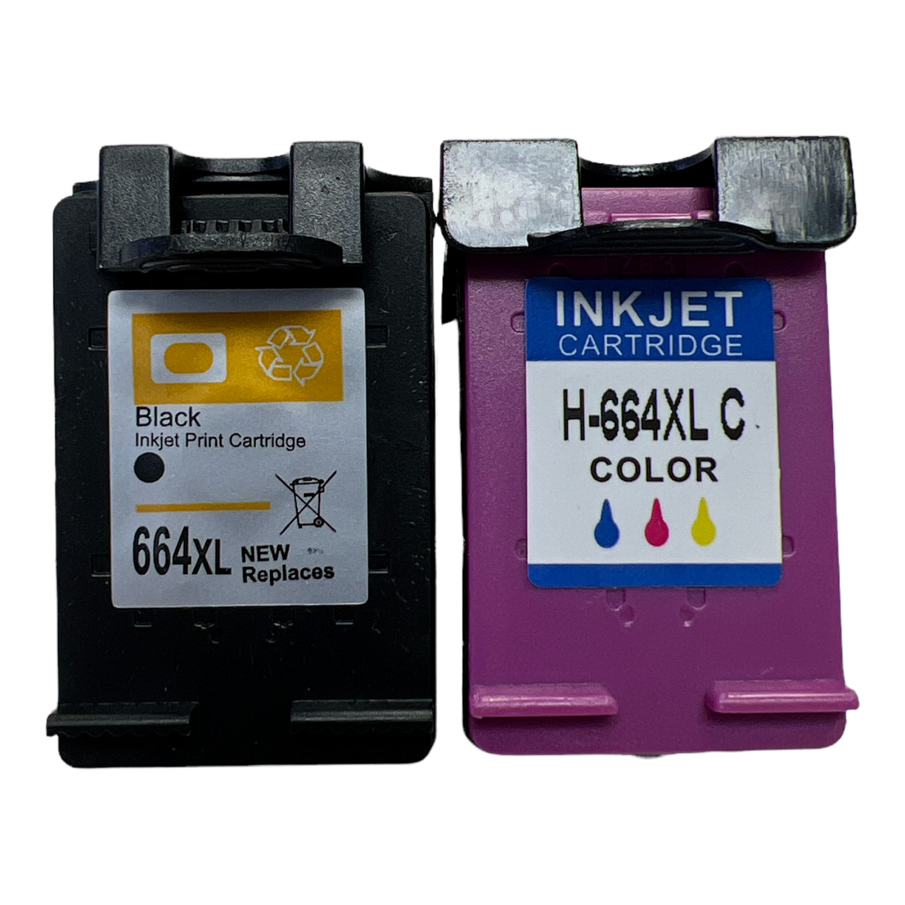 reman HP 664XL 664 Black Color Ink Cartridge Show Ink Deskjet 1115 3636 3836