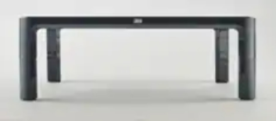 3M MS85B Adjustable Monitor Stand for Monitors and Laptops, Height Adjusts