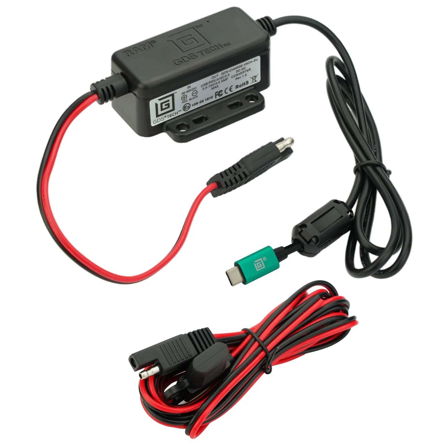 RAM-GDS-CHARGE-V3CH-2U RAM GDS® Modular 30-64V Power Delivery Hardwire Charger C
