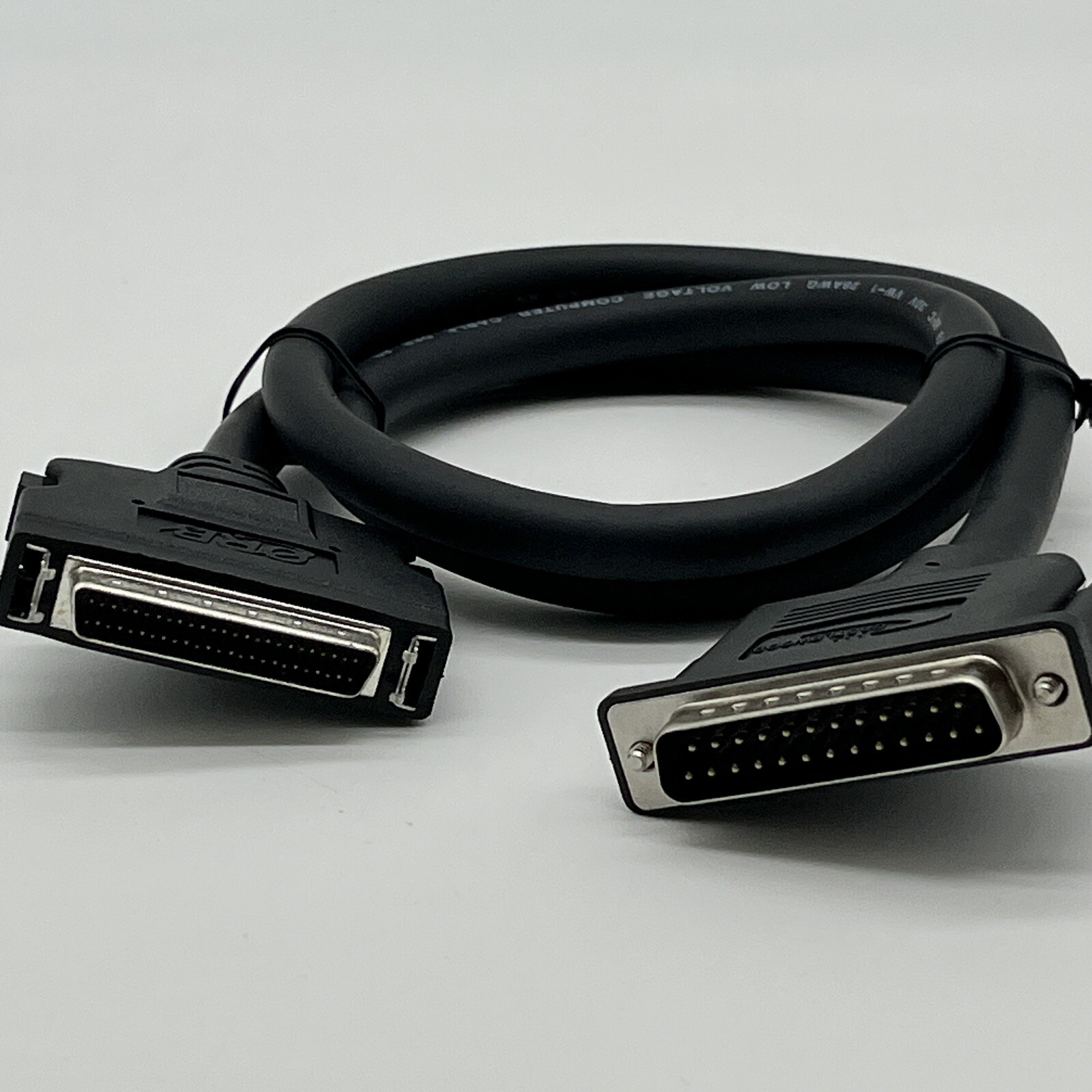 LOT OF 5 3ft HD50 to DB25 SCSI-2 Cable 50 Pin Male Data Transfer Cable