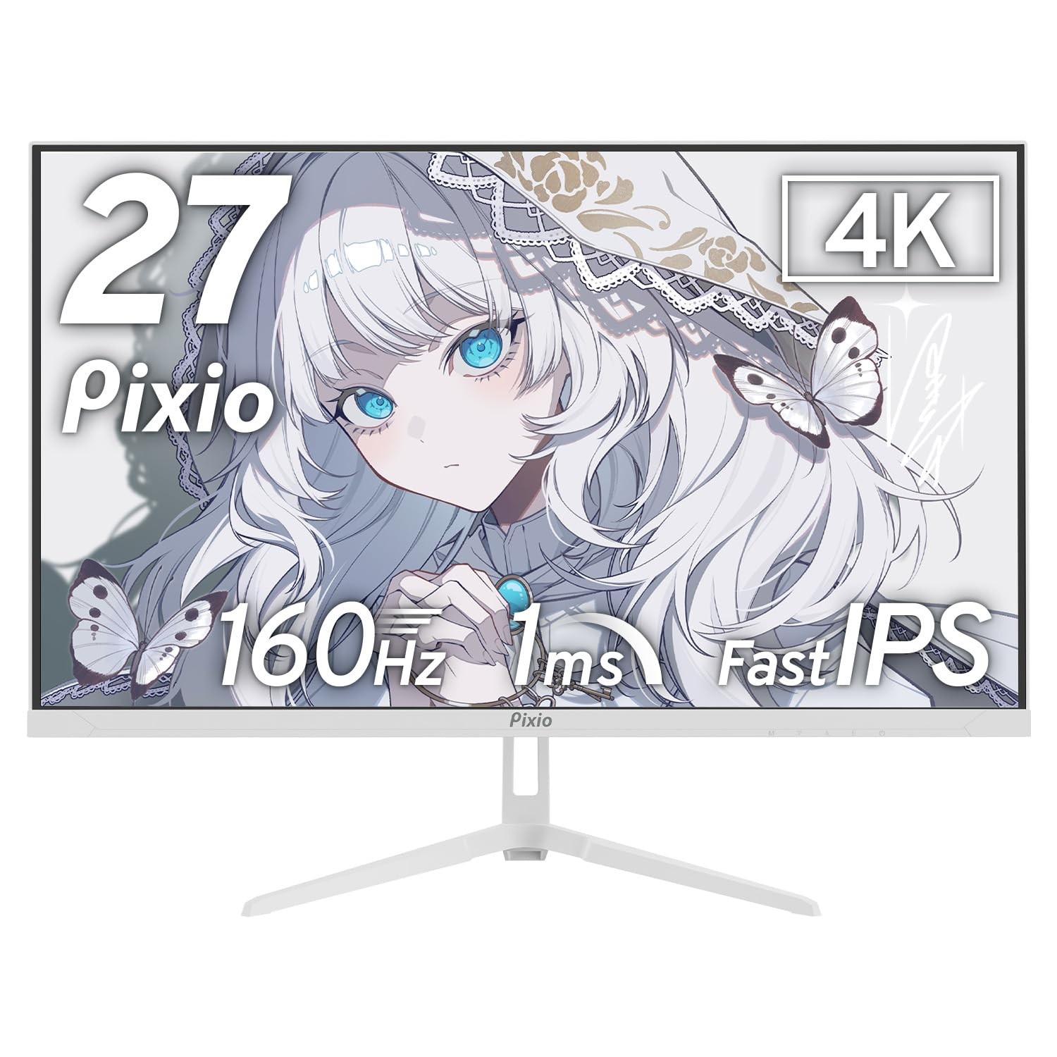 Pixio PX27U Wave Gaming Monitor 27 Inch 160Hz 4K IPS White Japan