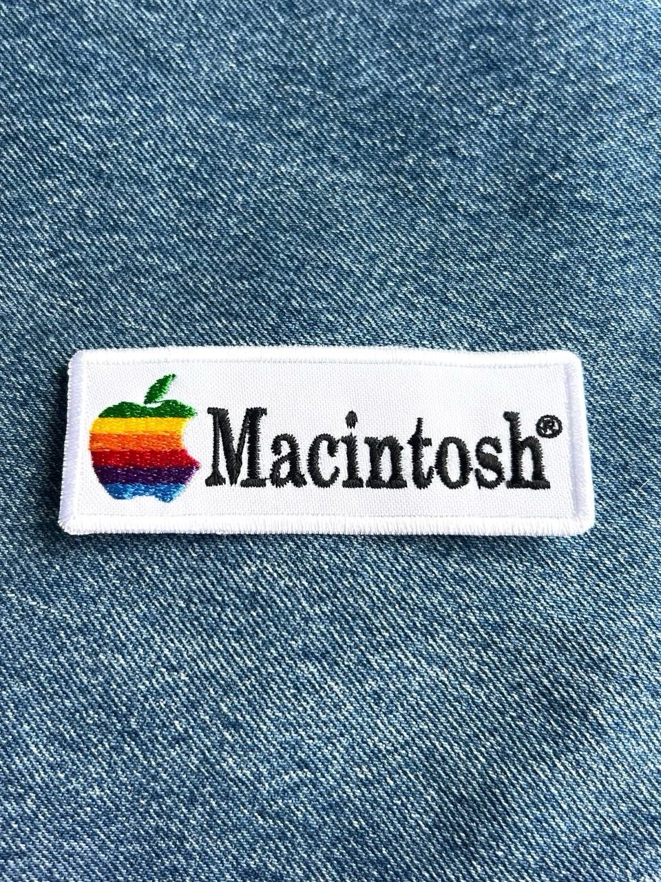 Vintage Apple, Inc Macintosh Computers Apple Logo Embroidered Patch Rainbow Logo